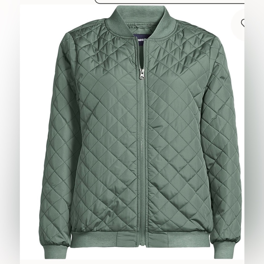 Quilted Olive Green puffer